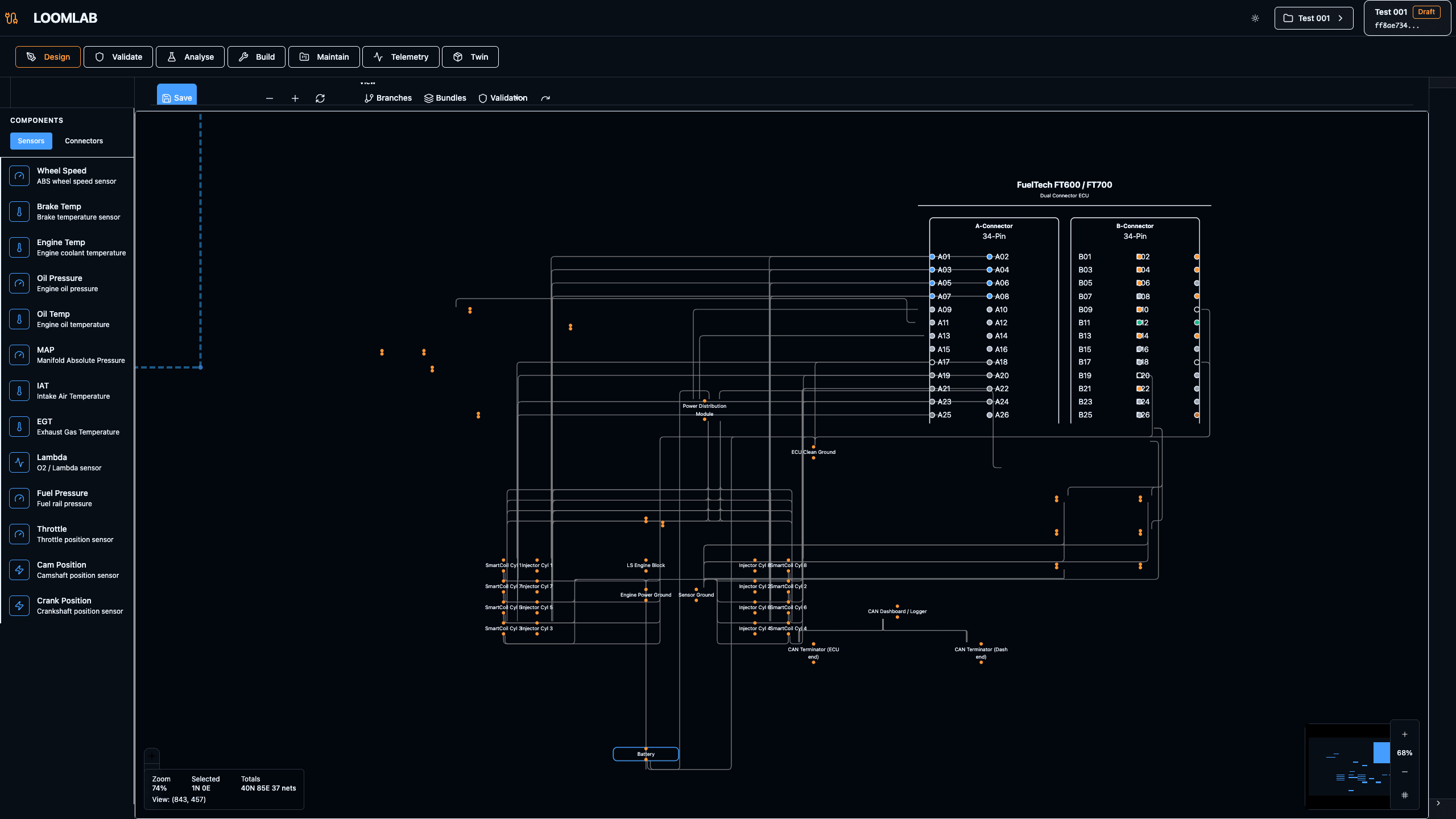 Place components and typed interfaces