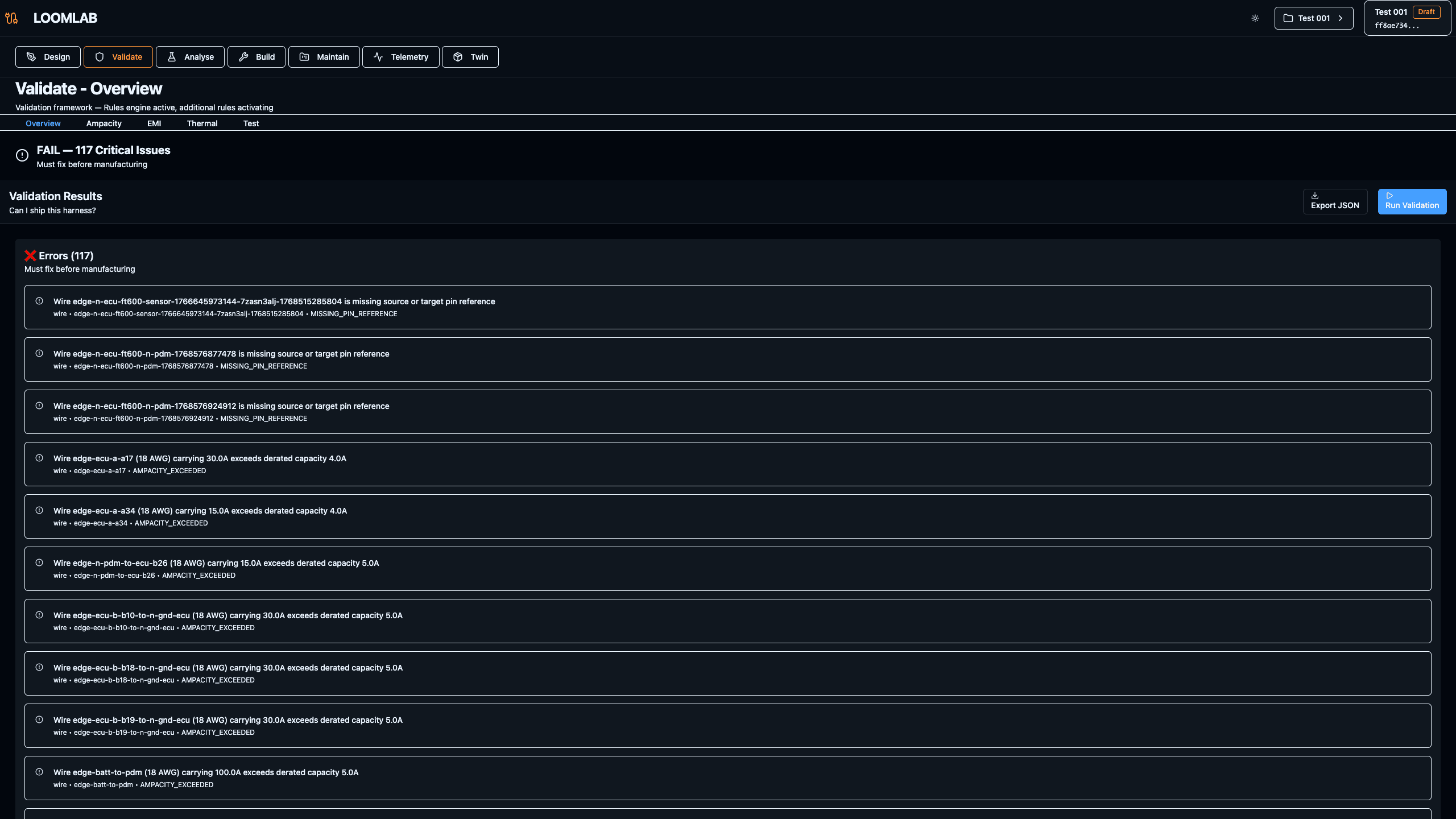 Warnings guide improvements without blocking workflow