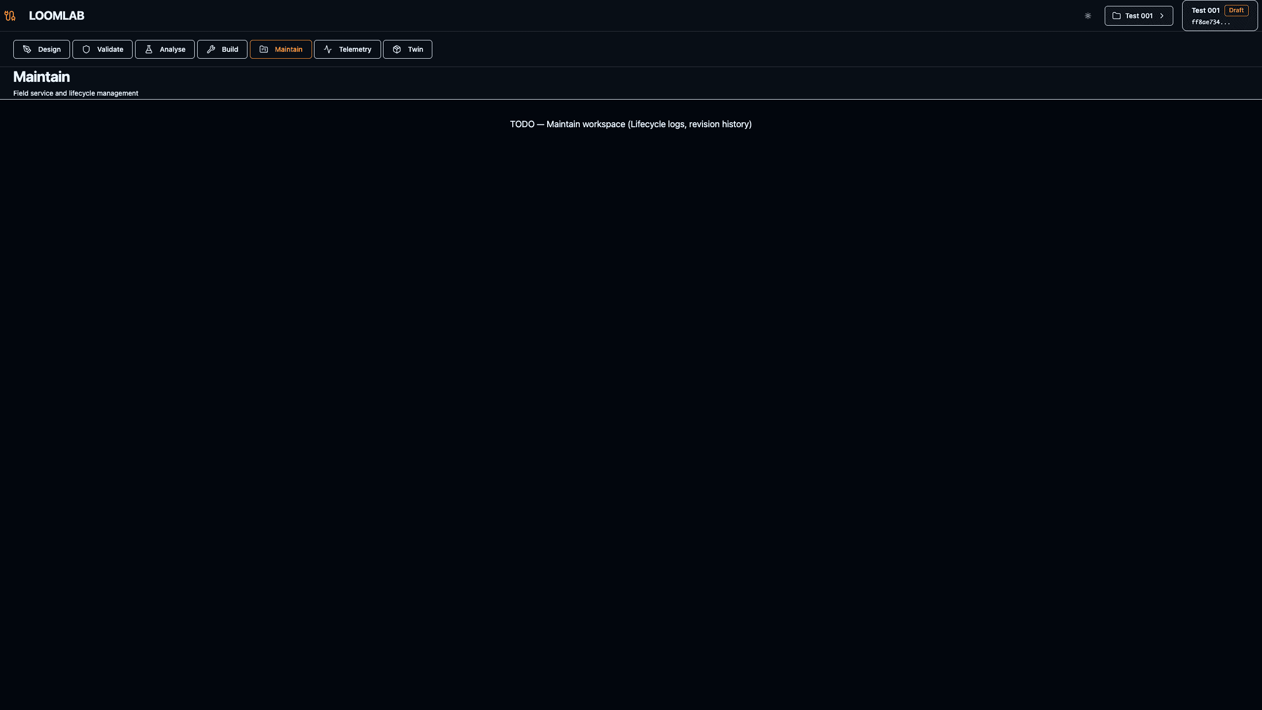 Maintain — Service Overview